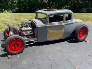 1932 Ford Coupe 5 Window Gray 350 small block Chevy 350 hp