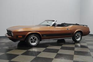 1973 Ford Mustang Convertible Mach 1 Tribute drop top Pony car Copper Brown Metallic