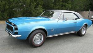 1967 Chevrolet Camaro Marina Blue Camaro with 29975 Miles