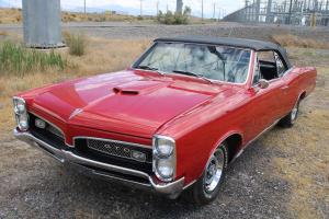 1967 Pontiac GTO Red Manual 400 V8 79000 Miles