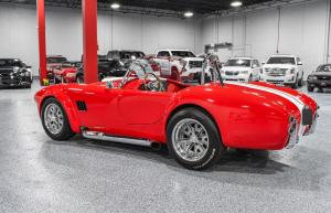 1967 Shelby Cobra TWIN-TURBO 347 ci Red w/White Stripes over Black