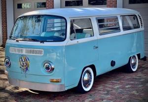 1970 Volkswagen Party Bus Bay Window Custom Interior and Paint