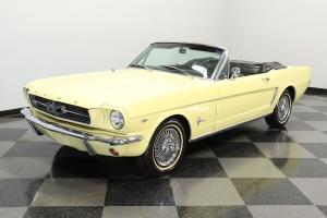 1965 Ford Mustang Convertible 260 V8 Yellow 15920 Miles