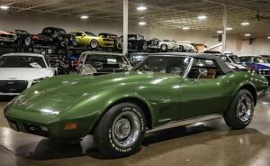 1973 Chevrolet Corvette Convertible Elkhart Green 350ci V8 64683 Miles