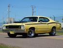 1976 Plymouth Duster Yellow extremely potent 340 CID V8 engine