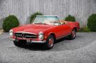 1969 Mercedes-Benz SL Class 280SL 84176 Miles Signal Red Convertible Manual