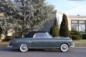 1958 Mercedes Benz 200-Series red leather interior