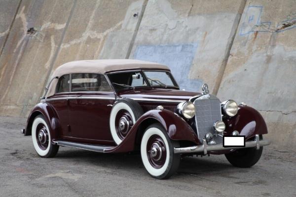 1938 Mercedes Benz 320 Cabriolet Burgundy