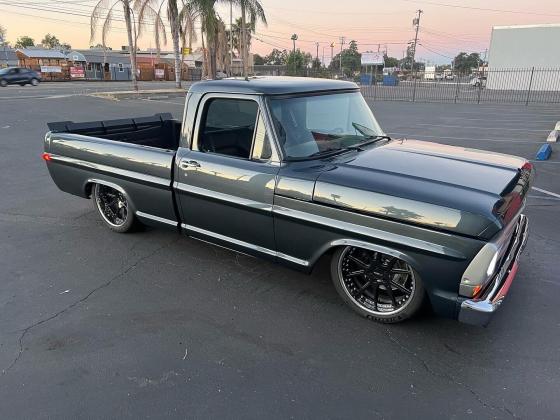 1969 Ford F 100 2 Coyote Restomod Shadow Gray Metallic Paint